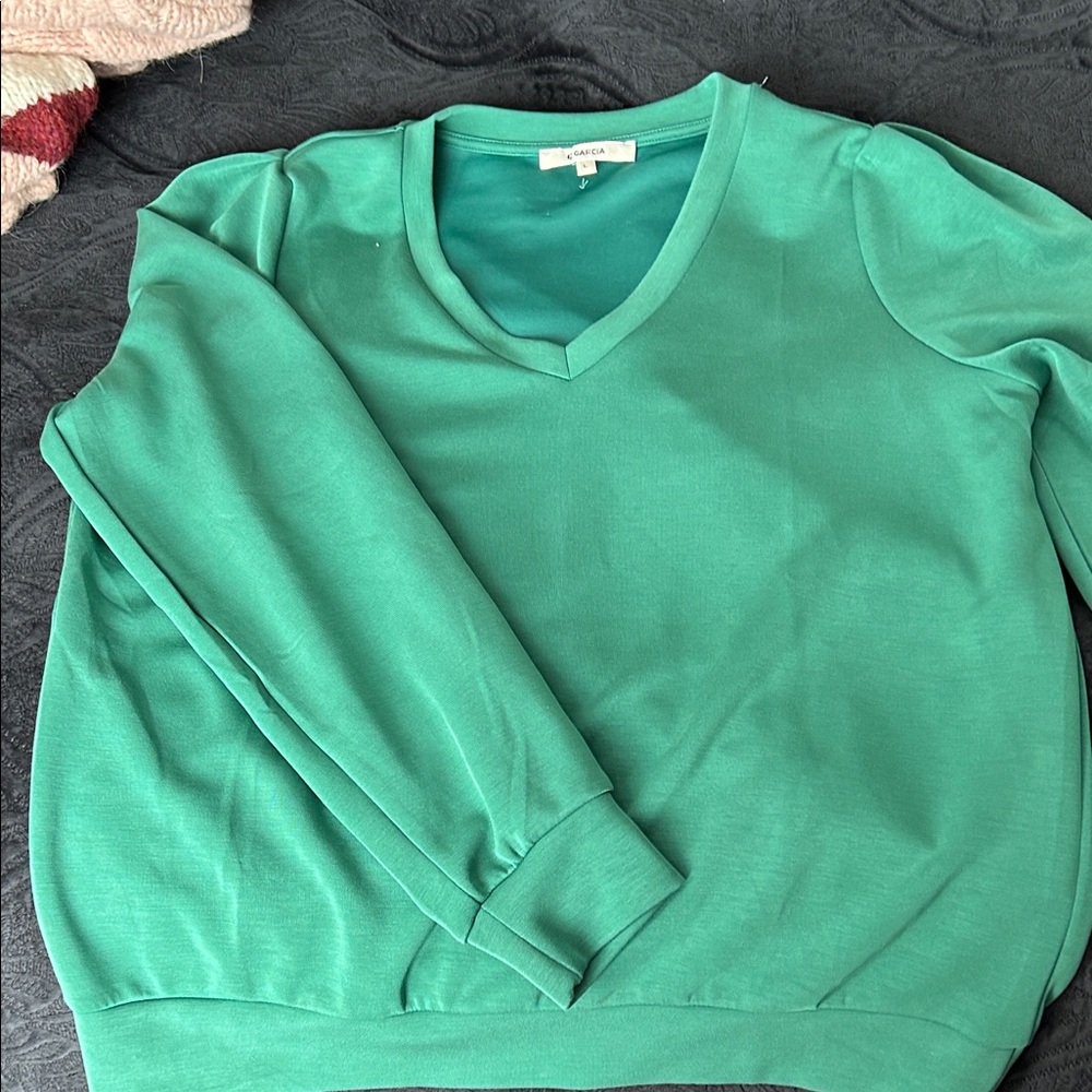 Garcia Teal V-Neck Women's shirt